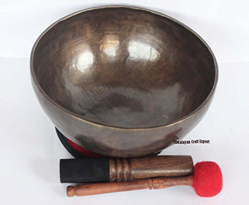 10 Inch tibetano antiguo hecho a mano cuenco tibetano