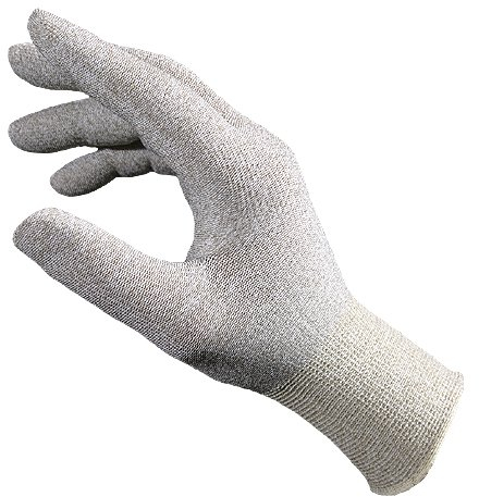 SEIZ 105200#10 ESD Basic Strickhandschuh, Polyamid/Kupfer, 2XL/Größe 10, Grau (10-er Pack)