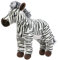 Kuscheltier Zebra, stehend, 31 cm, schwarz/weiß, Plüschzebra