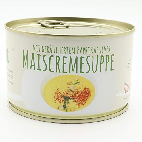 Diem Vegetarische Gourmet - Maiscremesuppe mit geräuchertem Paprika Pulver - Mais - Suppe - Konserve 400g