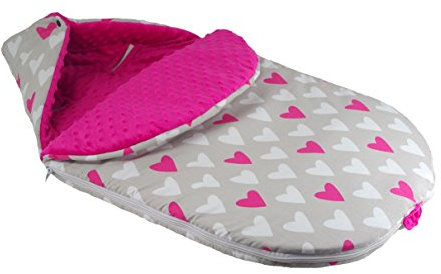 Saco acolchado para carrito de bebé, con calentadores para manos y cojín 6 Talla:Footmuff M size