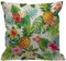 HGOD DESIGNS Kissenbezug Ananas Handfläche Blätter Und Blumen Kissenhülle Haus Dekorativ Für Männer/Frauen/Jungen/Mädchen Wohnzimmer Schlafzimmer Sofa Stuhl Kissenbezüge 45X45cm