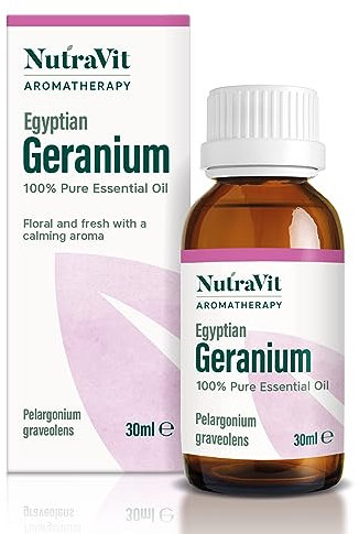 NutraVit - Aceite de geranio egipcio - Aceite esencial 100% puro - 30ml