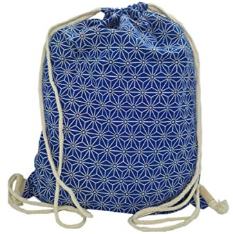 PANASIAM simple-bag, asanoha blue