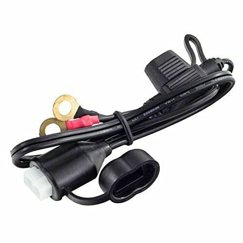 Oxford Security Motorcycle Bike Fused Battery Charger Lead For Oximiser & Maximiser OF703 (Black)