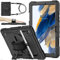 SEYMAC stock Case for Samsung Galaxy Tab A8 10.5 Inch with Screen Protector Pen Holder [360 Rotating Hand Strap]& Stand, Heavy Duty Shockproof Tablet Case for Samsung Galaxy Tab A8 2022, Black