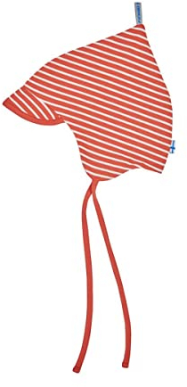 Finkid Popi Spring Gestreift - Vielseitige Kinder Baumwoll Jersey Mütze, Größe S - Farbe Fox - Offwhite