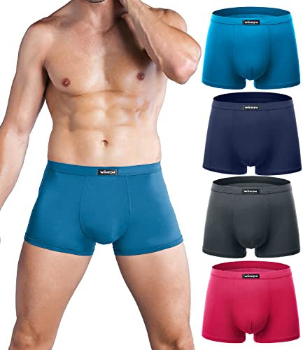 wirarpa Boxers Hommes Microfibre Calecon Slips Micro Modal Multipack Pack de 4 Taille M