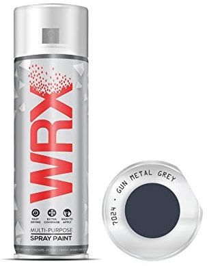 WRX Gun Metal Grey Spray Paint 400 ml - Gun Metal Grey 7024 - RAL 7024 Multi-Purpose- Spray Paint For Metal - Spray Paint For Plastic - Spray Paint For Wood (1)