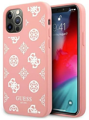 Guess GUHCP12LLSPEWPI Hülle für iPhone 12 Pro Max 6,7 rosa Hard case Peony Collection