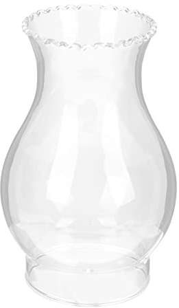 Homoyoyo Glasschirm Lampe Ersatz Lampenschirm Petroleumlampe Glaslampenkamin Öllampenabdeckung Petroleumlampenkamin Ersatzlampe Campinglampenabdeckung für Petroleumlampe Sturmlaterne Ersatzglas