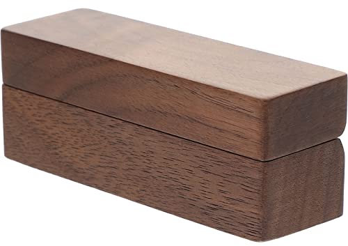 Veemoon Vorschlag Ringetui Verlobungs-Doppelring-Box Holzringe Fall Vorschlag Ring-Display-Halter Trauring-Aufbewahrungsbox Rustikaler Schmuckbehälter Für Hochzeitszeremonie Jahrestag