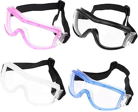 CLISPEED 4 Stück Schutzbrille Laborbrille Brillen Für Kinder Einwegbrillen Outdoor-brille Anti-brille Transparente Brille Klare Brille Klare Kinderbrille Skibrille Arbeit Draussen