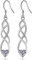 MASOP Ohrringe Silber 925 Hängend Unendlichkeitszeichen AAA Zirkonia Weiß Herz Hängeohrringe Lange Infinity Ohrhänger Hochzeit Schmuck für Damen Frauen Braut