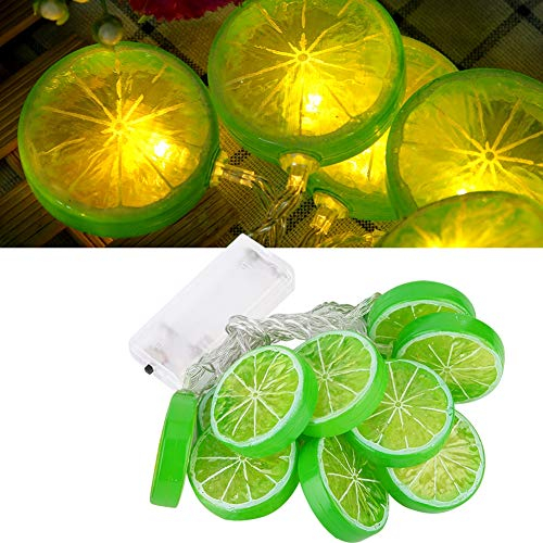 mumisuto Lichterkette, 1,5 M, 10 LED-Lichter, Batteriebetrieben, Wasserdicht, Lichterkette, Zitronenlicht, Seillicht, Weihnachten, Garten, Terrasse, Schlafzimmer, Party, Dekoration, Innen- Und(Kalk)