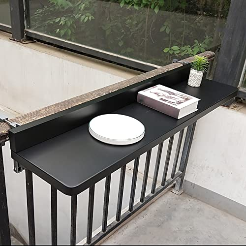 wandklapptisch klapptisch Wand wandtisch klappbar, Balkon-Bargeländertisch, Hängetisch für den Außenbereich, Beistelltische für kleine Räume, Verstellbarer Klapptisch für Terrasse, Garten, 8