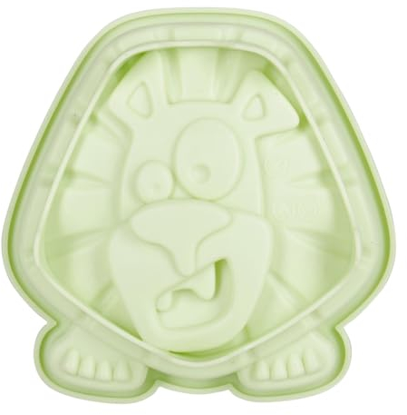 Crealys 541466 Backform Löwenkopf aus Silikon, 15 x 15 cm, Löwenform, Antihaft-Silikon