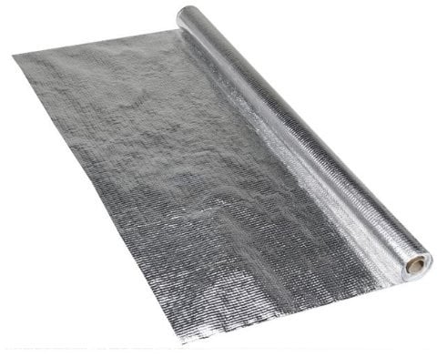 4x doitBau dejett ALU Dampfsperrbahn 1,5m x 50m Profi PE Aluminium Dampfsperrfolie, Glasfaserverstärkt, reißfest, wärmeisolierend