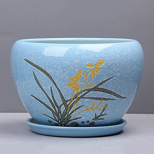 Motif De Marbre Multicolore Pots De Plantes Charnues Impression Créative Pot De Fleur En Céramique Décor De Jardin Extérieur Couloir De Plantes Allée Paysage Conteneur Vase Maison Balcon Terrasse Po