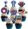 32 Stück Baseball Cupcake Toppers, Kuchen Deko für Thema Party Dekoration