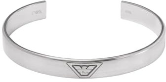 Emporio Armani Bracelet en Acier inoxydable argenté Pour Homme, EGS3127040, Taille Unique, Acier inoxydable, ce N'est pas UNE Pierre précieuse, Taille Unique, Acier inoxydable, Pas de gemme