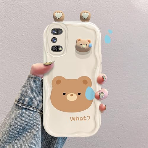 Custodia Cartone Animato 3D Compatibile con Realme 7 Pro Cover Silicone Antiurto Alla Moda