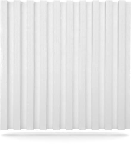 DECCART 3D Wandpaneele weiß 60x60 cm 4 Stück | 1.44 m², Paneele Wand Wall Panels Deko Wandverkleidung Innen Panel Deckenverkleidung Decke Deckenpaneele Platten EPS