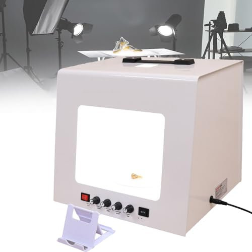 Mini Estudio Fotográfico, Con Plato Giratorio Eléctrico De 360°, Rotación Bidireccional, Temperatura De Color Ajustable De 3000 a 5500 K, Adecuado Para Exposiciones, Eventos Y Fiestas,TB300