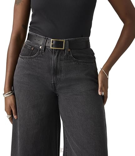 Levi's Women's Rectangle Buckle Belt Bovine Leather Belt (pack of 1)