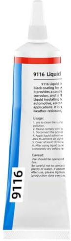 Rtyweth Ruban adhésif électrique liquide isolant haute température 15/60 ml étanche