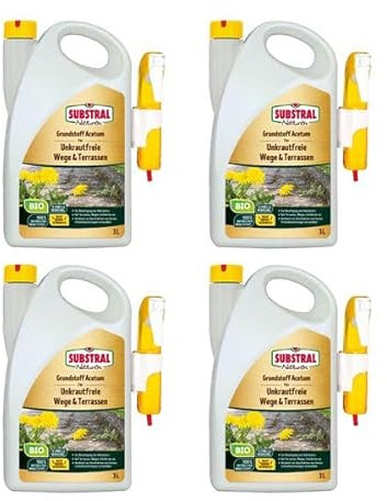 Substral Naturen® Grundstoff Acetum 12 l - Unverdünnt zur Beseitigung von Unkraut auf Wegen, Terrasse, Auffahrten o.ä. 100% natürlicher Inhaltsstoff