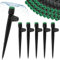 Kalolary 50 gocce di irrigazione da 1/4 con blocco, ugelli per irrigazione a goccia per tubi da 4/7 mm, spruzzatore regolabile a 360 gradi, micro sistema a goccia per prato (verde)