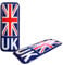 Tek Automotive Twin Pack 3D Number Plate UK Union Jack Resin Badge – Self-Adhesive, Waterproof & Legal for EU Travel – UK Number Plate Stickers for Europe, Motorcycle, Motorbike, Small UK Sticker