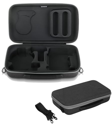 MotuTech Aufbewahrungstasche für DJI Flip Drohne, Transportkoffer, Fernbedienung, grau, Transporttasche
