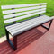 yurstcggh Gartenbank,Sitzbank mit Lehne,Garten Terrasse Bank,Outdoorbank Holz,for Terrasse Park Rasen Hof,Tragkraft:200kg,2-4 Sitzer Weiß 100×40×85cm
