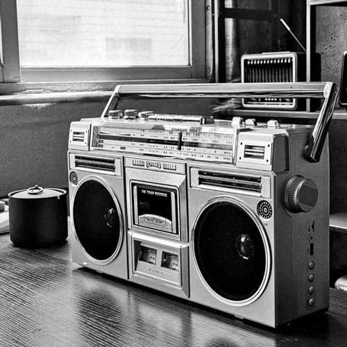 Bluetooth Boombox, lecteur cassette style années 80 avec radio AM/FM, prend en charge l'entrée SD/USB, convertit les cassettes en USB/SD