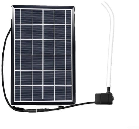 HpLive Pompe de bassin solaire avec panneau 6 W 9 V Pompe à eau pour aquarium, étang de jardin, fontaine, hauteur de refoulement 240 l/h 2,5 m