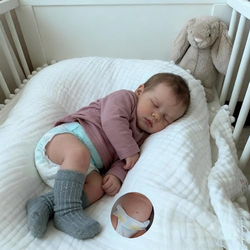 Anano Reborn Babypuppen Mädchen 20 Zoll Schlafende Neugeborene Weiche Puppe Lebensecht Silikon Puppen Mit Schnuller Und Baby Flasche Satz Für Alter 3+