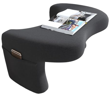 Laptop Cushion Desk - Reading Table with Pockets. Laptop Desk Cushion, Tablet Keyboard Table, Cushion Supports Portable Lap Desks, Trays, Tables for Games, Reading, Books, Sofas