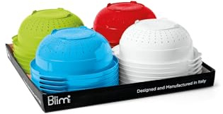 Blim Scolapasta Midi, Colino di Design in Plastica ad Alta Resistenza, Made in Italy, BPA Free, Drenaggio Rapido e Base Stabile, Infrangibile per Pasta e Verdura, Lavabile in Lavastoviglie
