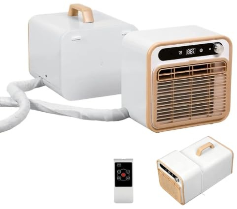 GYKOZY Climatiseur Split Portable, unité de climatisation de 5000 BTU avec Application et télécommande, Refroidissement Silencieux (40 DB), débit d;air de 130 m³/h, 1 m