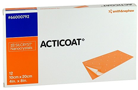 ACTICOAT (Silberbeschichteter Absperrverband, steril), 10 x 20 cm