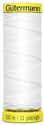 Gütermann Elastic 10 m White Colour 5019
