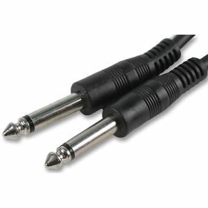 PCArena Guitar Amp Cable 6.35mm To 1/4 Mono Jack Plug Lead 1m