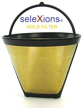 seleXions Kaffeefilter Gold für 2-6 Tassen mit Füllstandsanzeige