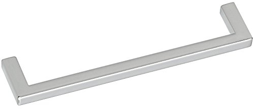 SIRO 2108-136ZN1 Griff Macha 128 mm, Breite 136 mm, ZN verchromt poliert, Lochabstand 192 mm