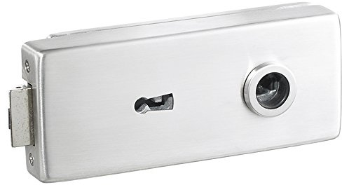 EUROBAT Buntbart Edelstahl Matt Schloss für Glasdoors in Häusern, Büros und anderen Gebäuden