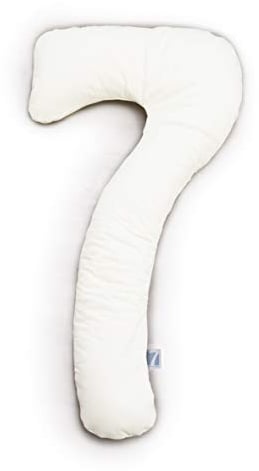 Theraline my7 Seitenschläferkissen mit Bezug, waschbar 60°C, Stillkissen & Lagerungskissen ergonomisch mit integriertem Kopfkissen, Kissen für Seitenschläfer mit wattiertem Bezug für mehr Komfort