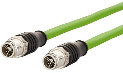 Best Price Square METZ Connect Verbindungsleitung M12 ST-M12 ST, 8-pol X-kodiert, gerade-gerade, 2 m