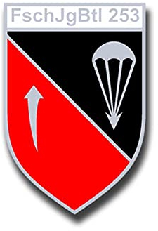 Aufkleber/Sticker FschJgBtl 253 Wappen Fallschirmjäger Bataillon 7x5cm A1052
